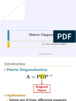 Matrix Diagonalization, Linear Algebra, Alexandria University