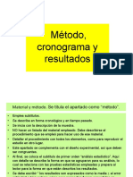 Tema 4 - Método Cronograma y Resultados