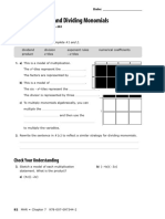 7.1 Multiplying and Dividing Monomial