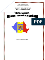1 Decembrie Ziua Naţională A României Raport de Activitate.