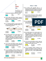 Examen física 5° año móviles velocidad tiempo distancia