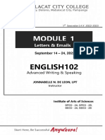 Module 1 - English102 - Ias