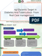 Achieving Glycemic Target in Diabetes Patient With Tuberculosis