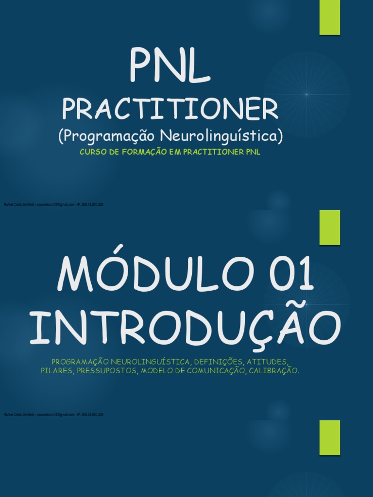 Curso de Formação em Practitioner PNL | PDF | Programação ...