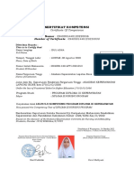 Sertifikat Kompetensi: Number of Certificate: 0940991440120220038