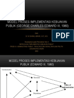 Model Proses Implementasi Kebijakan Publik - Edward Iii, 1980