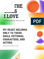 Colorful Bold and Quirky All The Girls I Love Fandom Fun Presentation
