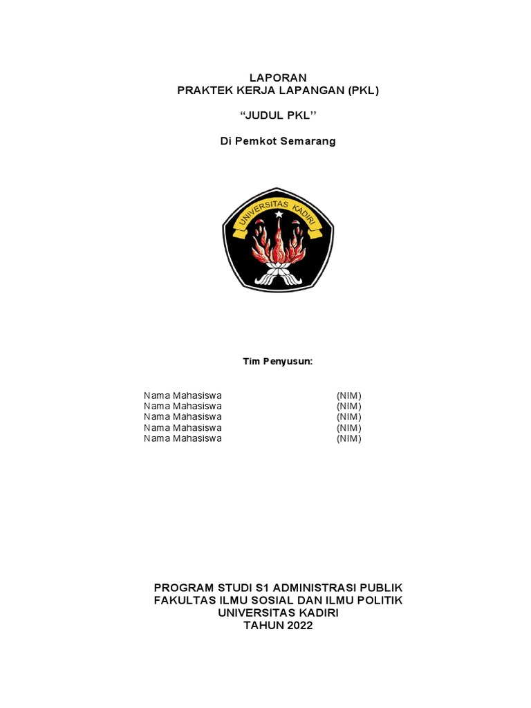 Template Laporan PKL PDF