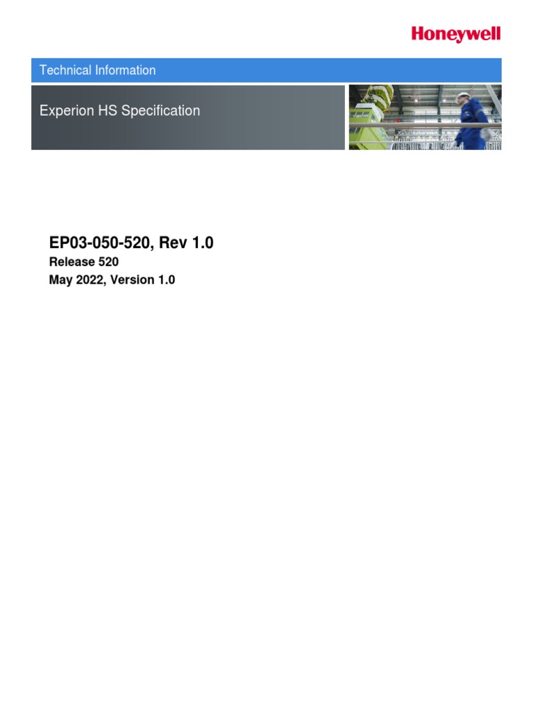 Experion HS Specification R520 | PDF