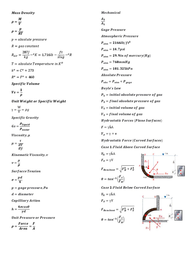 Fluid Mechanics and Properties Overview | PDF