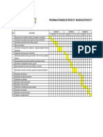 Carta Gantt - PROYECTO MEJORAS DE INFRAESTRUCTURA DE SALAS DE MUSICA