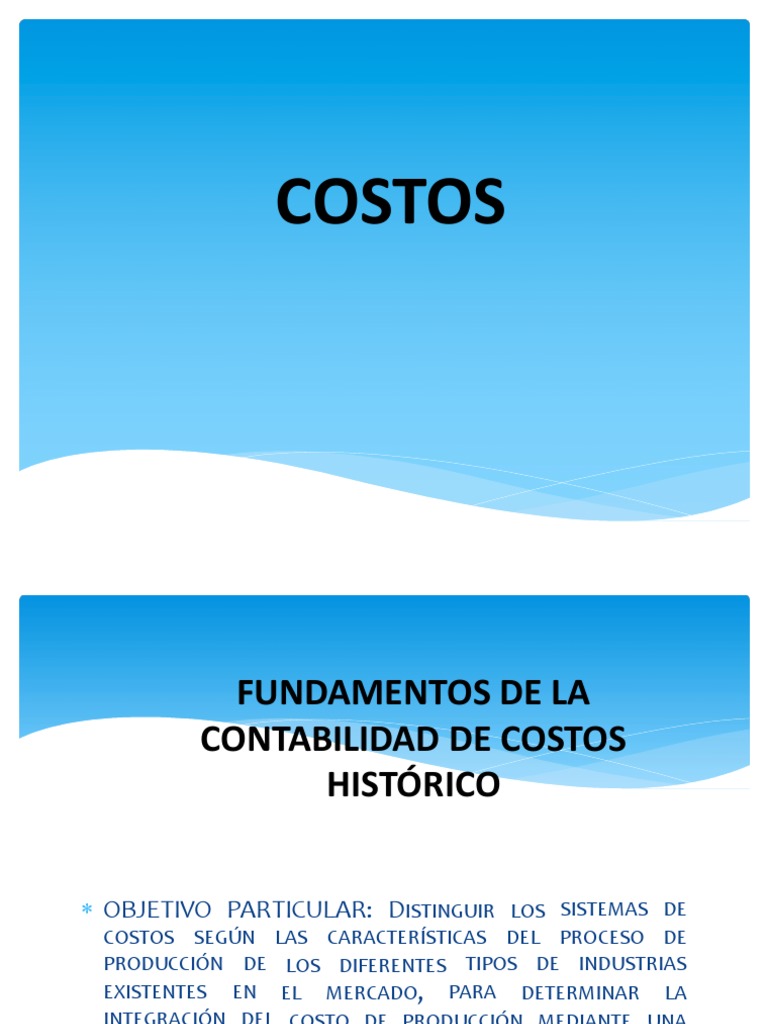 Sistemas de Costos en Industrias | PDF | Contabilidad | Costo