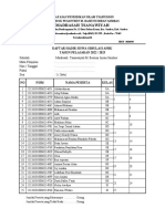 Daftar Hadir Simulasi Anbk Mts 2022 New