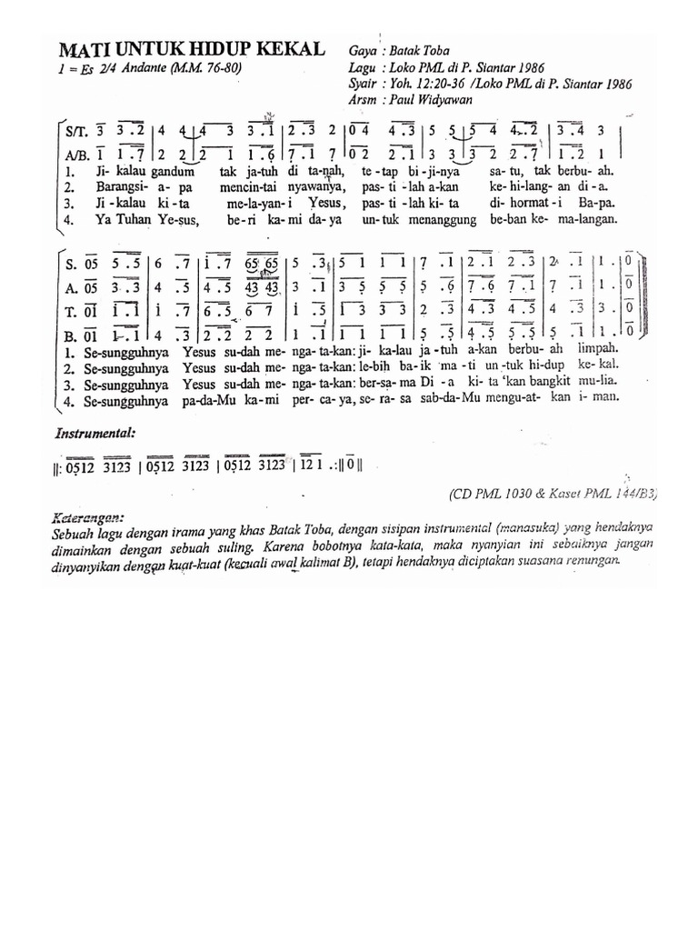 Mati Untuk Hidup Kekal Pdf