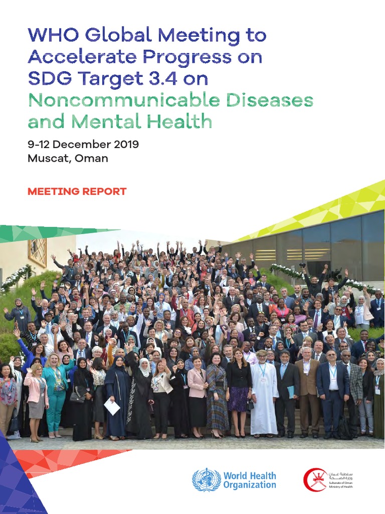 REPORTWHO Global Meeting To Accelerate Progress On SDG Target 3.4 On ...