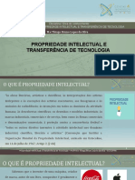 Propriedade Intelectual e Transferência de Tecnologia