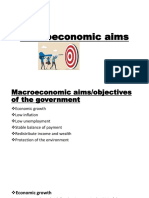 Macroeconomic Aims of The Government