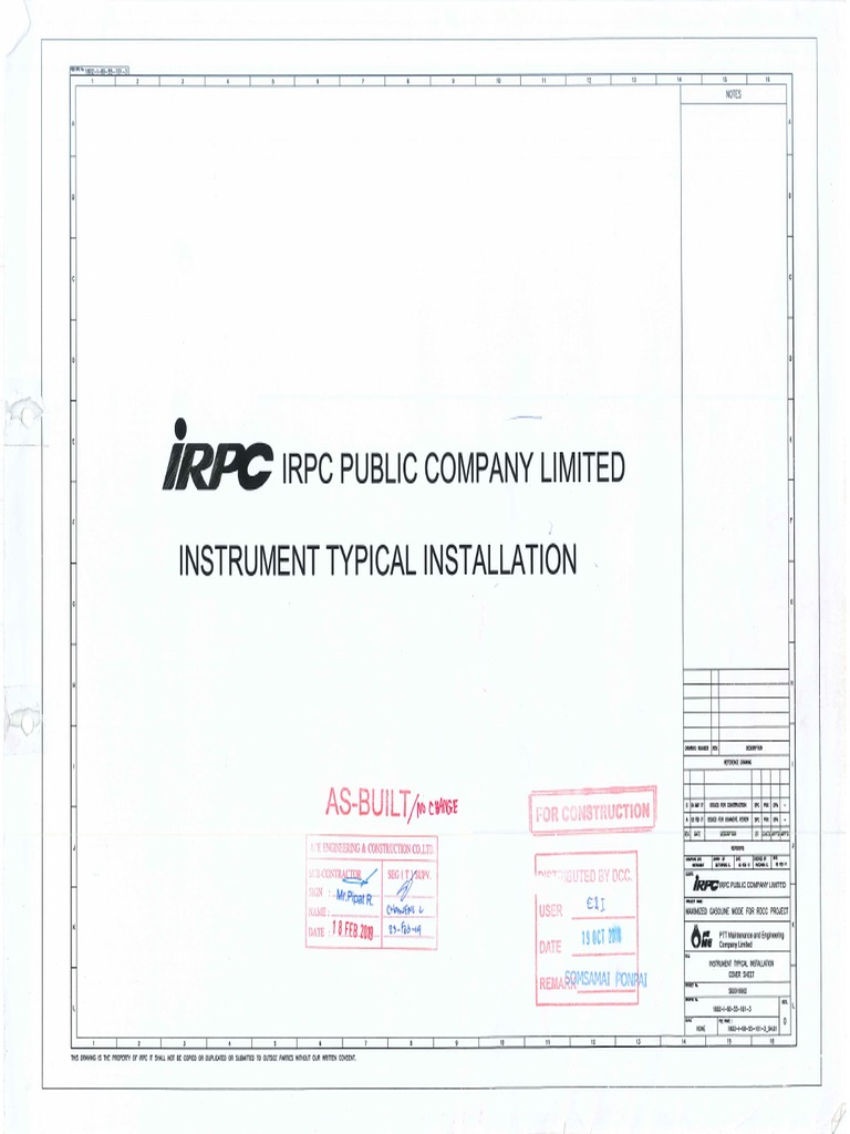 Typical Electrical Installation Drawing PDF