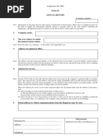 Form22, ANNUAL RETURN 2022