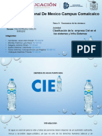 Purificación del agua: clasificación de los procesos de Ciel en ISO-sistemas e infra-sistemas