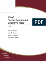 Kit of Facto-Referenced Cognitive Tests