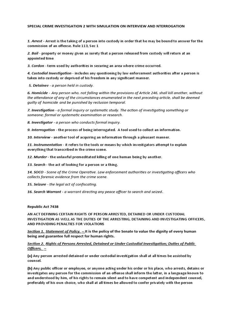 Special Crime Investigation 2 With Simulation On Interview And