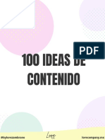 100 Ideas de Contenido