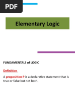 Elementary Logic