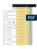 Pagos de clientes con detalles de monto, interés y saldo