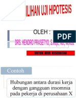 Pemilihan Uji Hipotesis