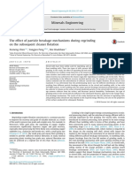 The Effect of Particle Breakage Mechanisms During Regrinding On The Subsequent Cleaner Flotation 2014 Minerals Engineering