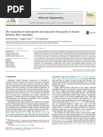 The Separation of Chalcopyrite and Chalcocite From Pyrite in Cleaner Flotation After Regrinding 2014 Minerals Engineering