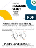 Equipo3. Analizar y Exponer Sobre La Polarización Del BJT