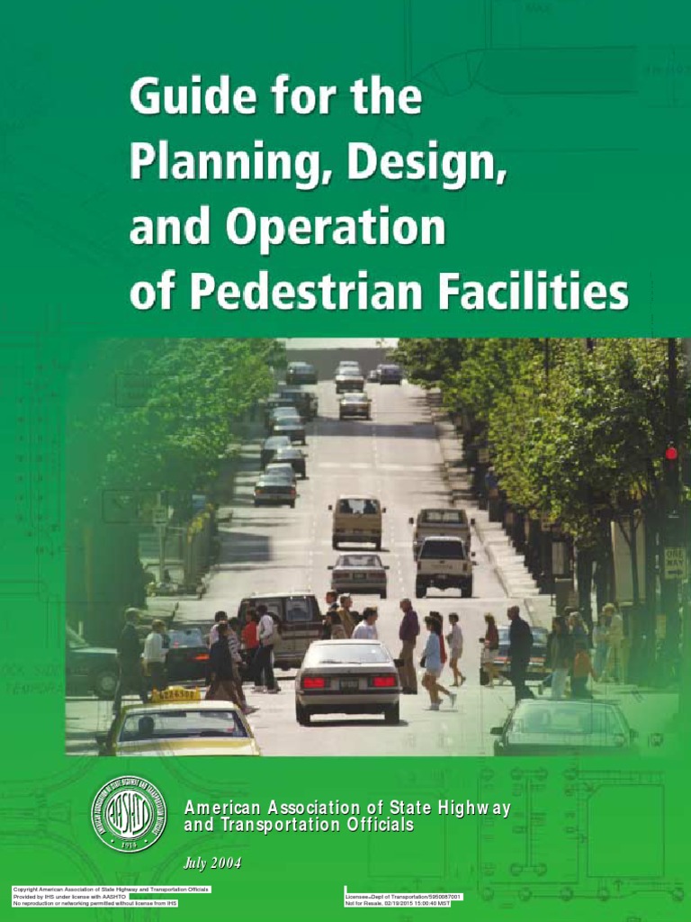3 - Guide For The Planning, Design, and Operation of Pedestrain ...