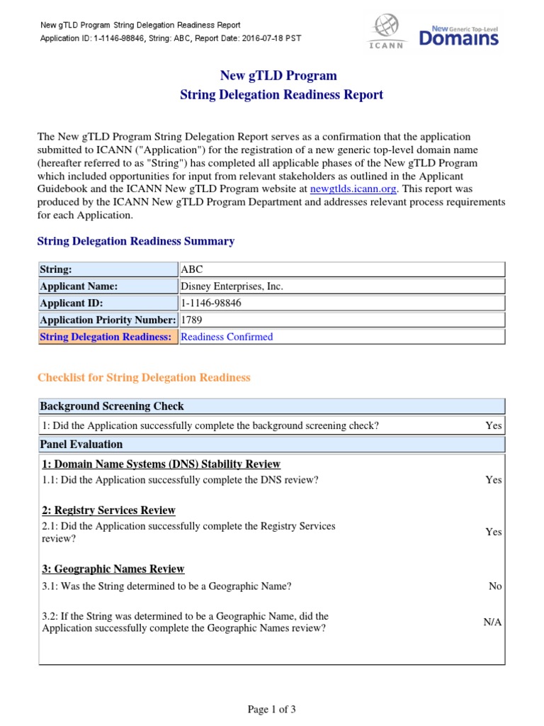 EDITED FINAL Q3 GTLD REPORT intelligence overview