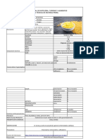 Ficha Técnica de Mostaza