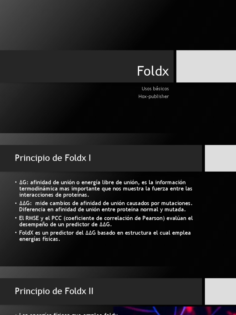 Tutorial de Instalación y Uso de FoldX | PDF | Mutación | Proteínas
