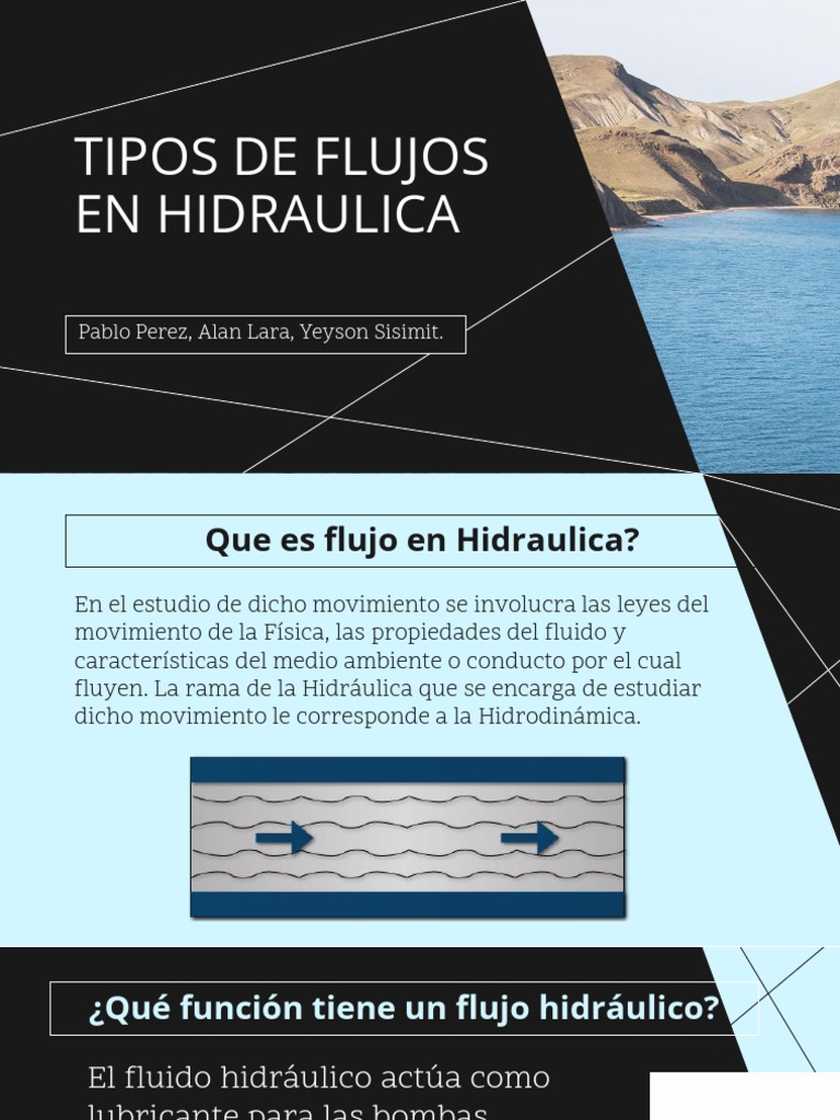 Flujo en Hidráulica PDF