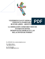 Mediación en familias con violencia