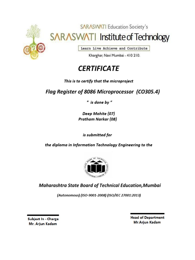 8086 Microprocessor Flag Register | PDF | Computer Architecture | Computing