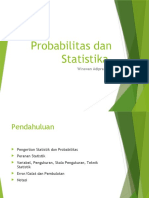 Probabilitas Dan Statistik 1 - Pendahuluan