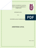 Anestesia local en odontología