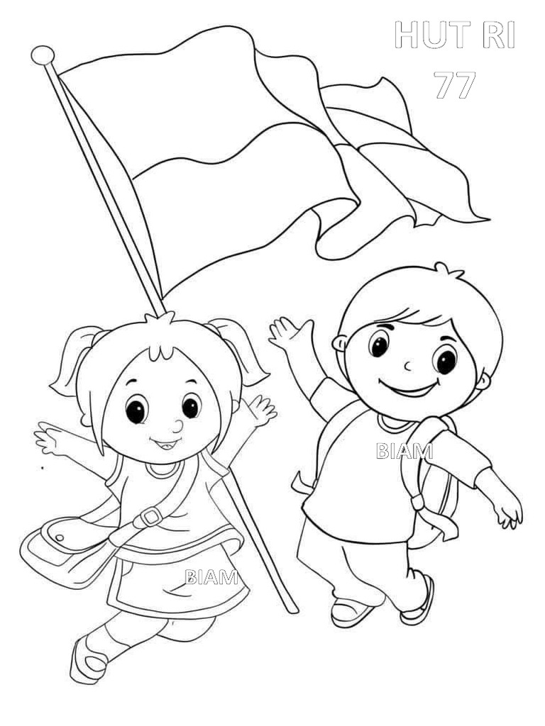 Gambar Hitam Putih Untuk Mewarnai | PDF