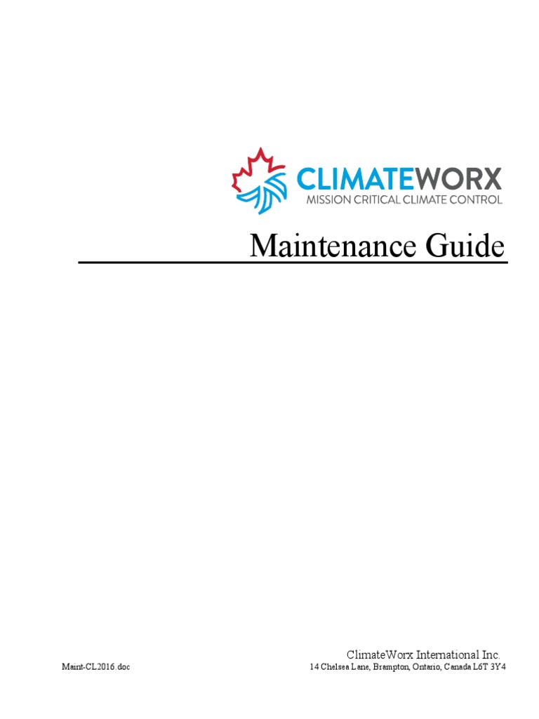 HVAC Maintenance Procedures Manual | PDF | Belt (Mechanical) | Calibration
