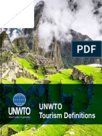 Unwto Tourism Definitions