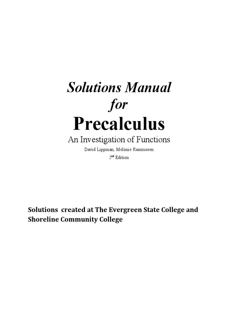 Chapter 1 Solutions 3 | PDF | Function (Mathematics) | Equations