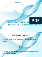 Matematika Teknik I: Integral Kalkulus dari Vektor