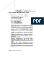 Energy and Exergy Analysis of A Combined System