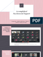 Accomplished Report For Psychosocial