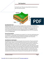 Geography Notes - Earthquakes and Vulcanicity